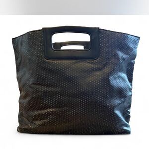 Vintage Victoria's Secret Jeweled Black Tote Bag